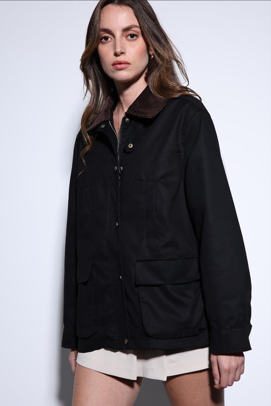 ANT Antioch Black Contrast Collar Women's Jacket - Ballarat