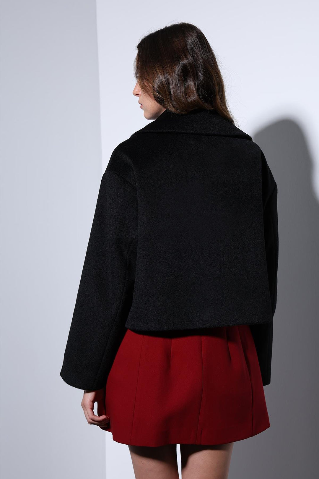 ANT Antioch Black Wrap Women's Short Coat - Montauban