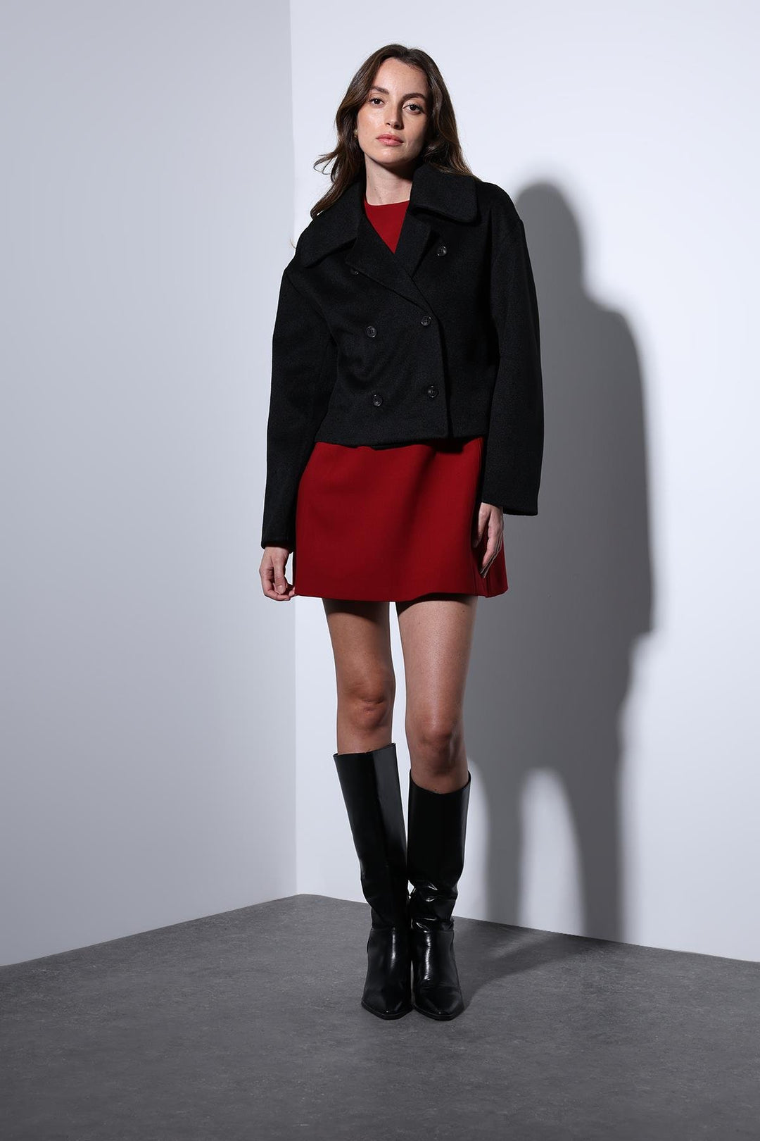 ANT Antioch Black Wrap Women's Short Coat - Seevetal