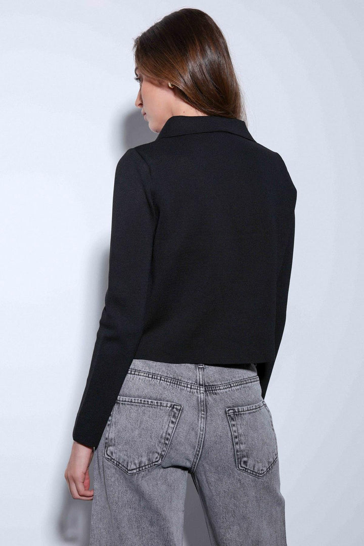 ANT Antioch Black Wrap Closure Women's Cardigan Sweater - Sioux Falls