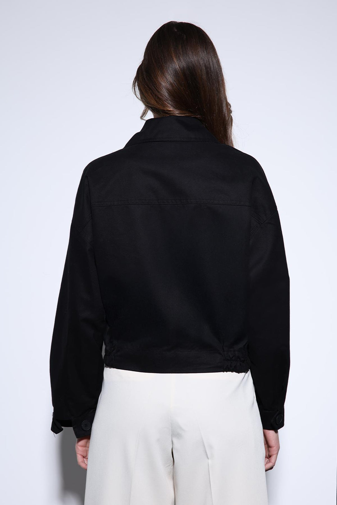 ANT Antioch Black Wrap Short Women's Trench Coat - Soteapan