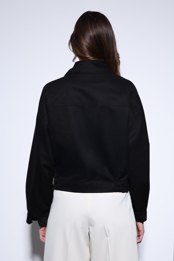 ANT Antioch Black Wrap Short Women's Trench Coat - Nordhorn