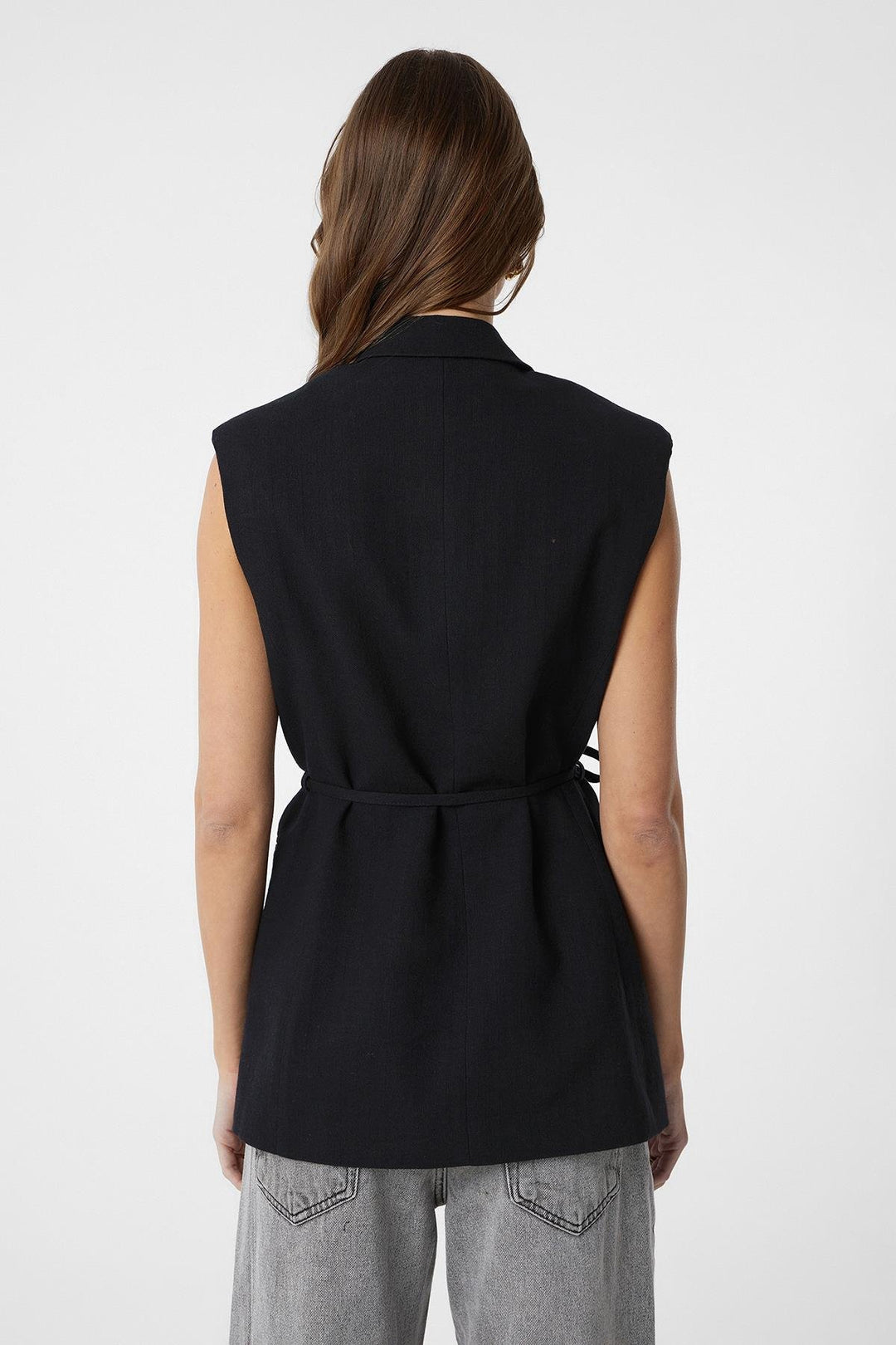 ANT Antioch Black Belted Women's Vest - Culver City