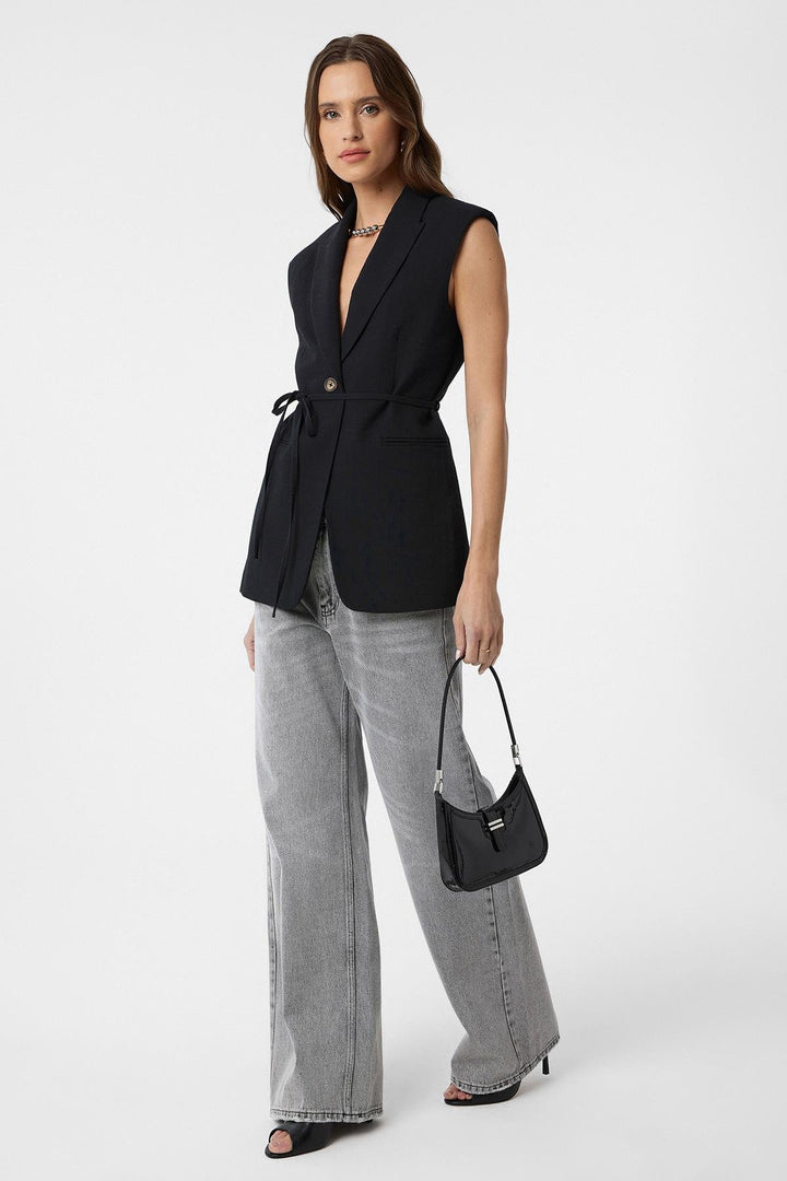 ANT Antioch Black Belted Women's Vest - Culver City