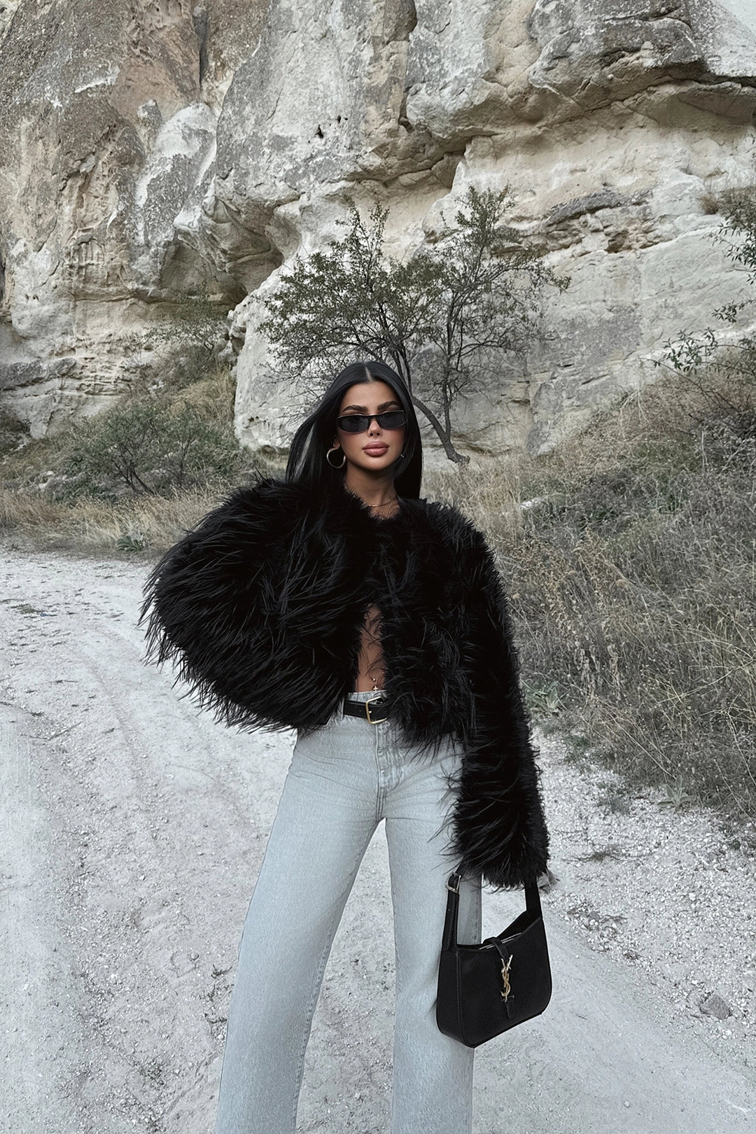 EYY Women Black Leroy Fur - Fall River
