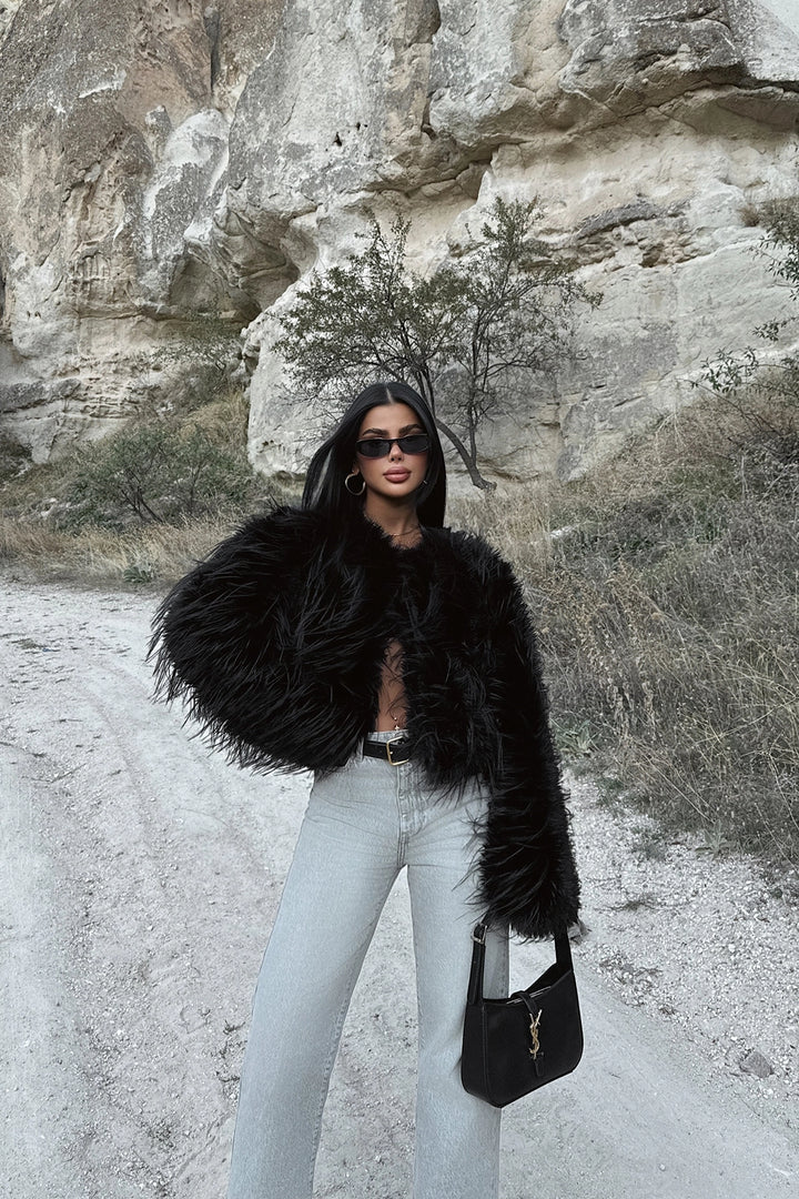 EYY Women Black Leroy Fur - Fall River