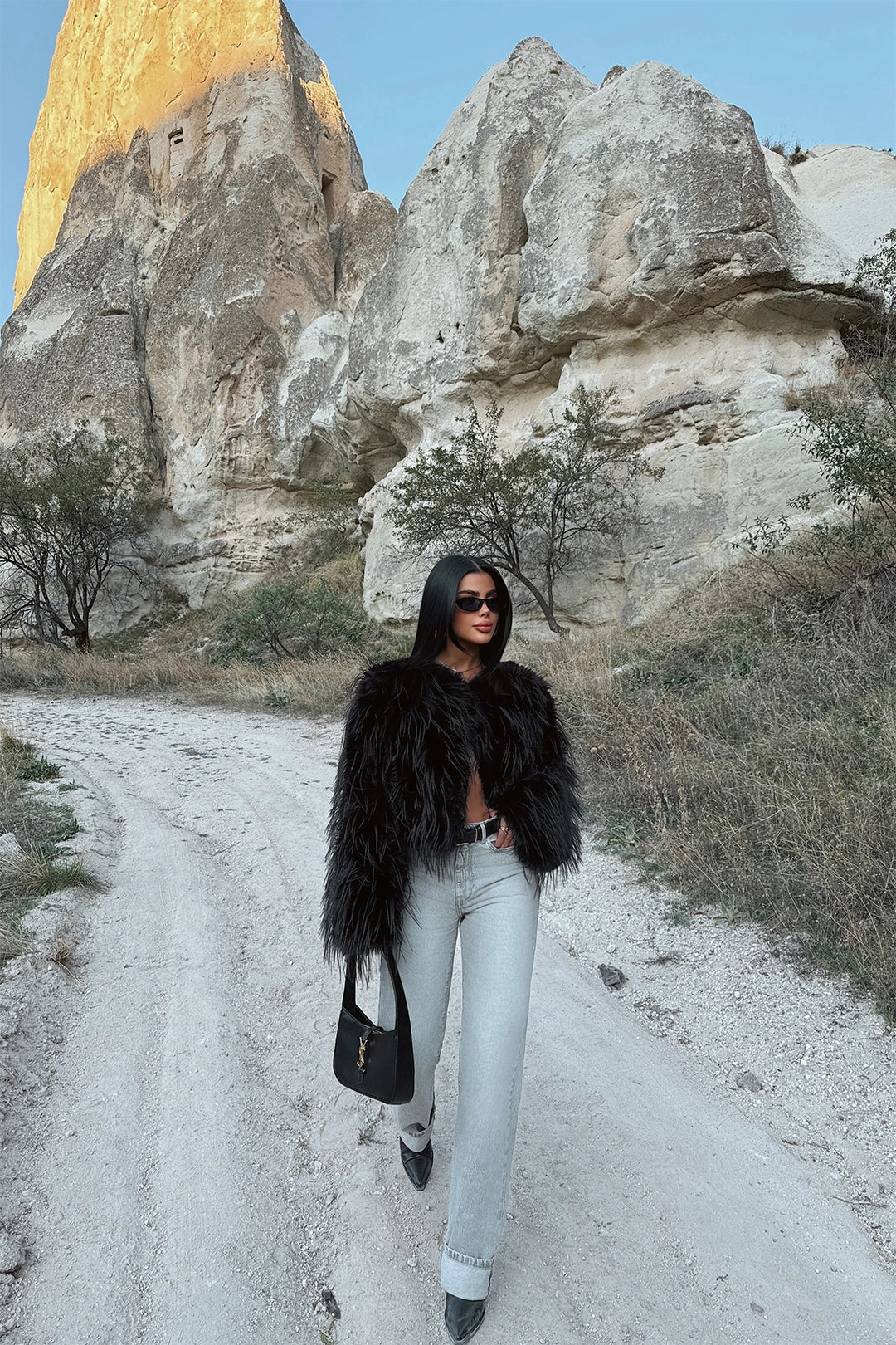 EYY Women Black Leroy Fur - Fall River