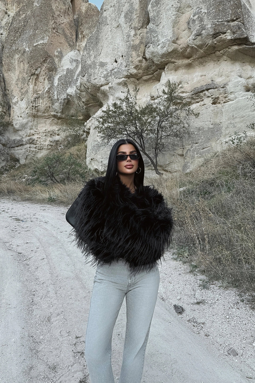EYY Women Black Leroy Fur - Fall River