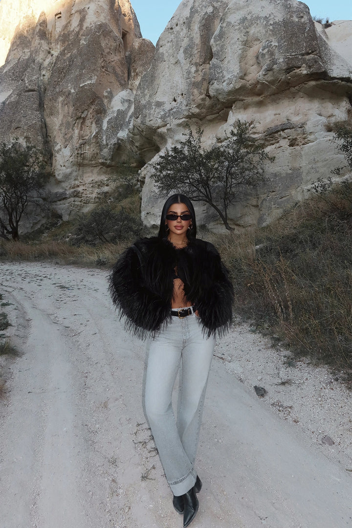 EYY Women Black Leroy Fur - Fall River
