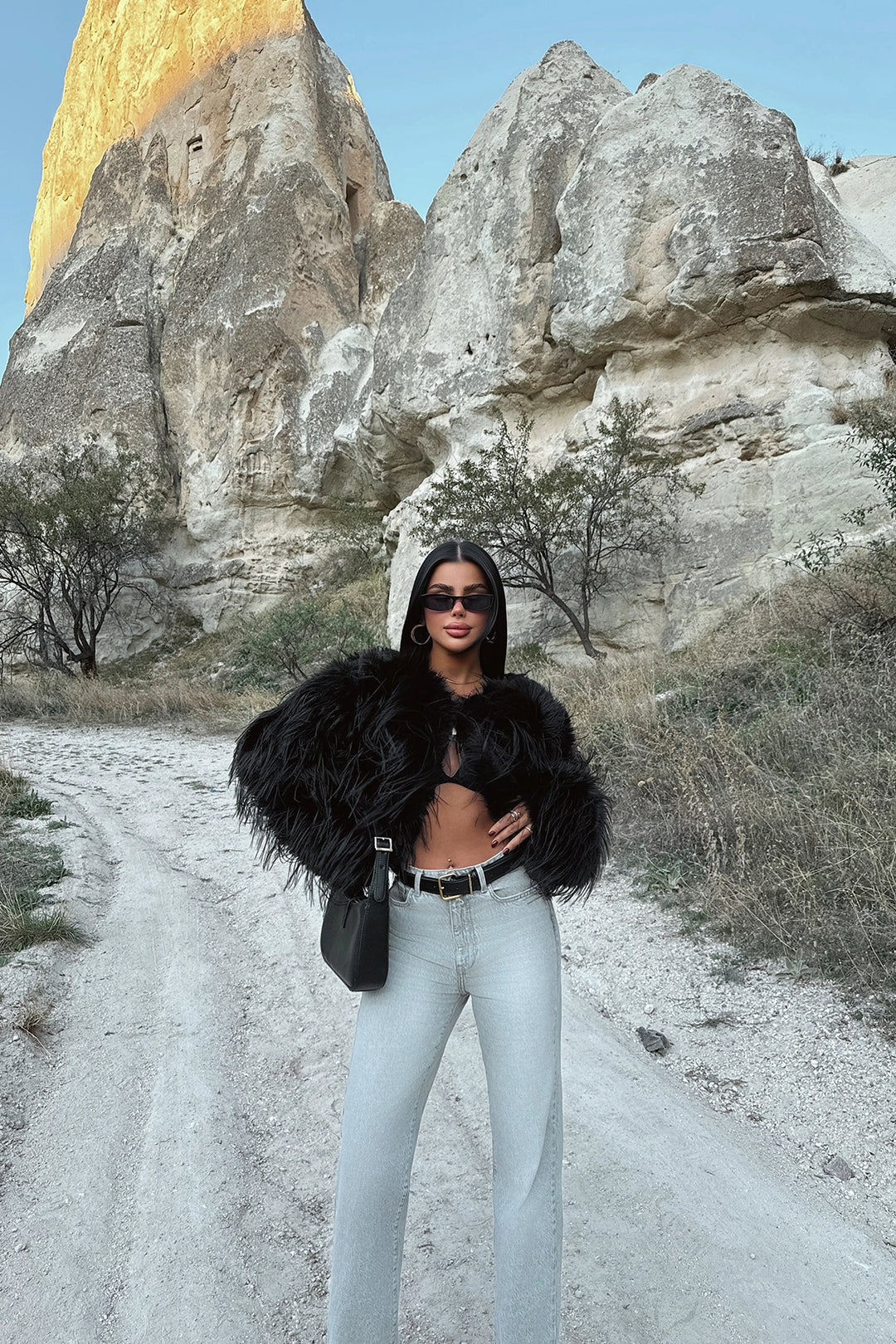 EYY Women Black Leroy Fur - Fall River