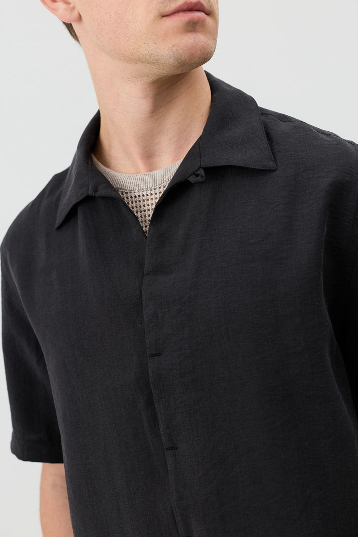 ANT Men's Shirt with Lyocell Blend and Hidden Buttons - Andover