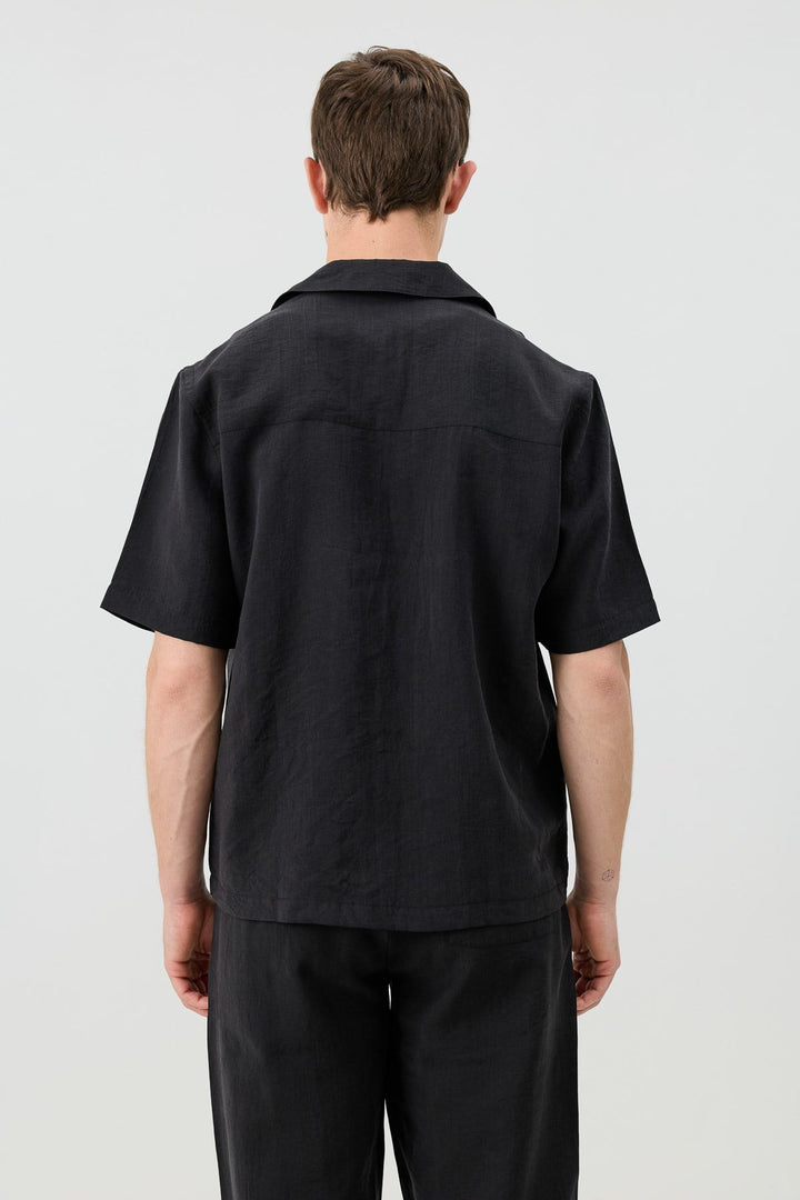 ANT Men's Shirt with Lyocell Blend and Hidden Buttons - Andover