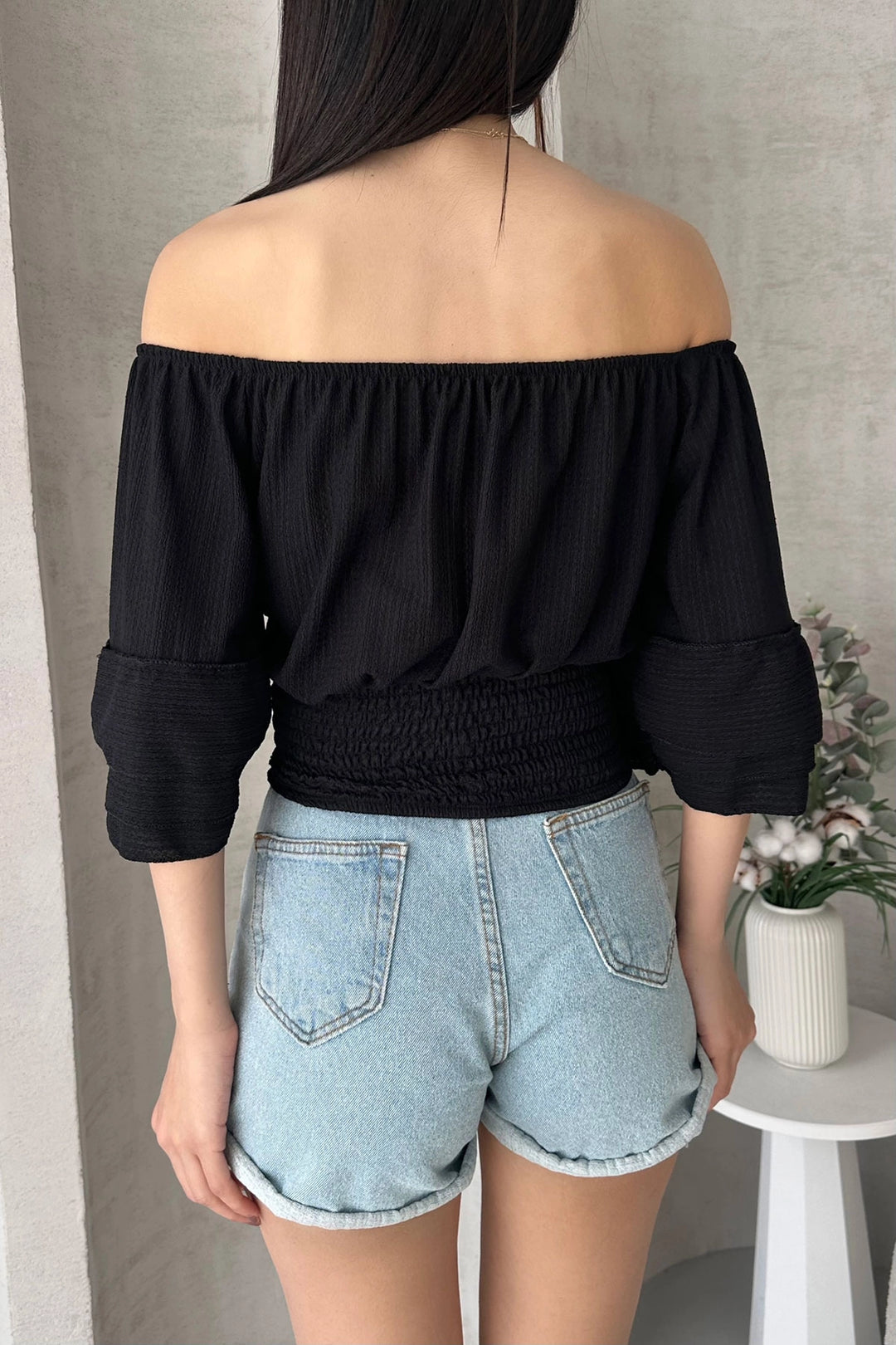 Black Madonna Collar Detailed Blouse BCDF-252197 - Dolores Hidalgo Cuna de la Independencia Nacional