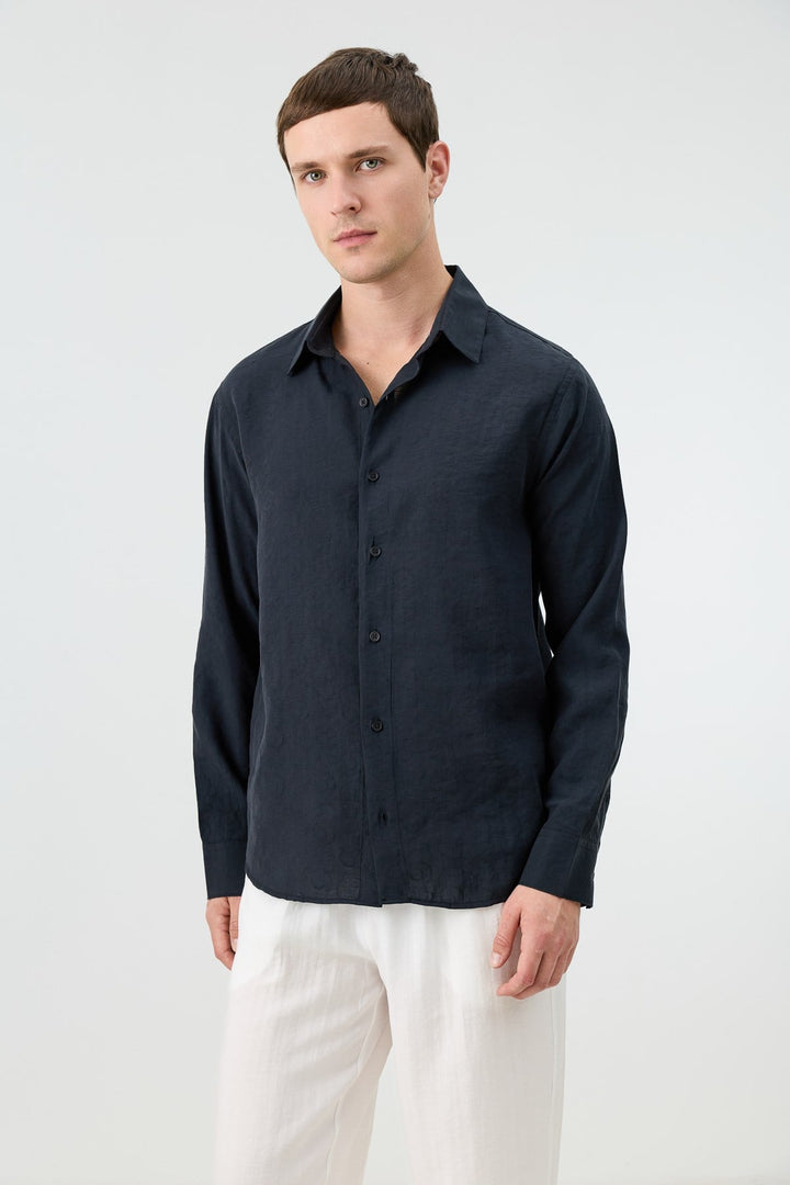 ANT Men's Patterned Shirt with Modal Blend - Buckeye