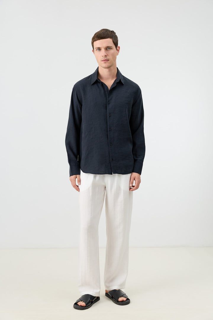 ANT Men's Patterned Shirt with Modal Blend - Buckeye