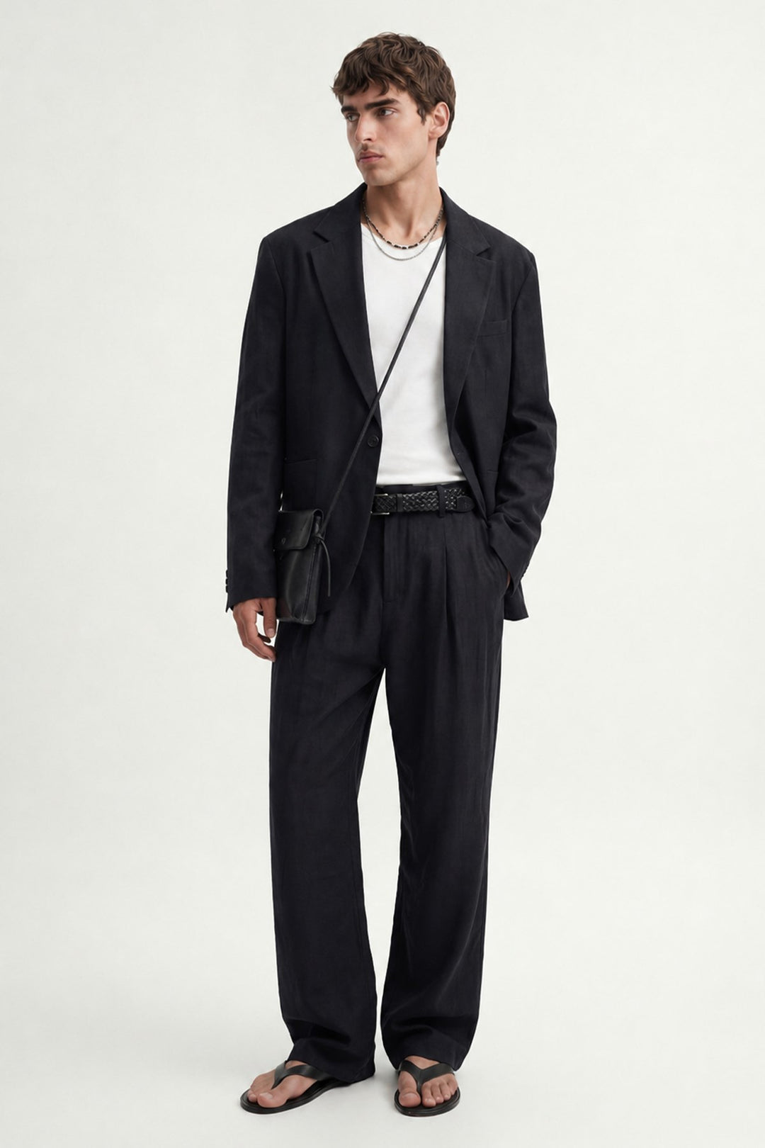 ANT Antioch Siyah Modal Karışımlı Relaxed Blazer Ceket - O Fallon