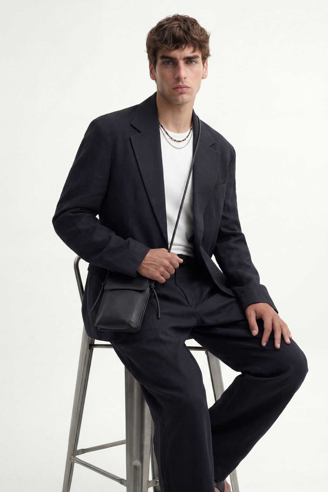 ANT Antioch Siyah Modal Karışımlı Relaxed Blazer Ceket - O Fallon