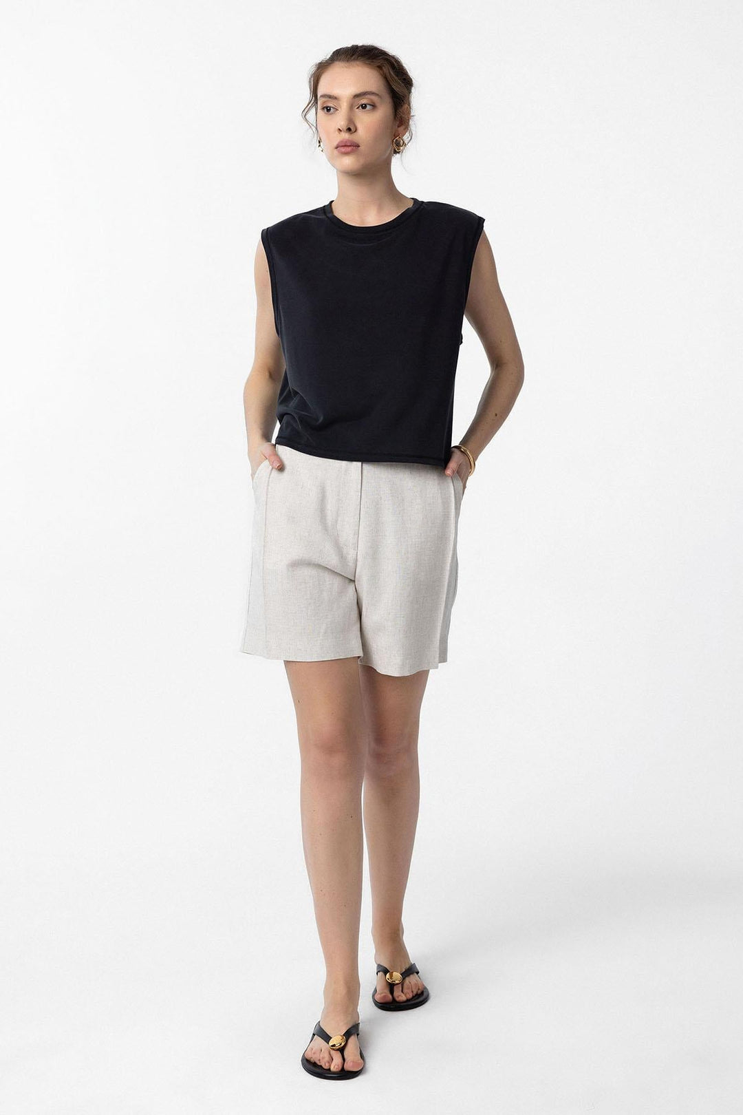 ANT Antioch Black Modal Fabric Women's T-Shirt - Pleasanton