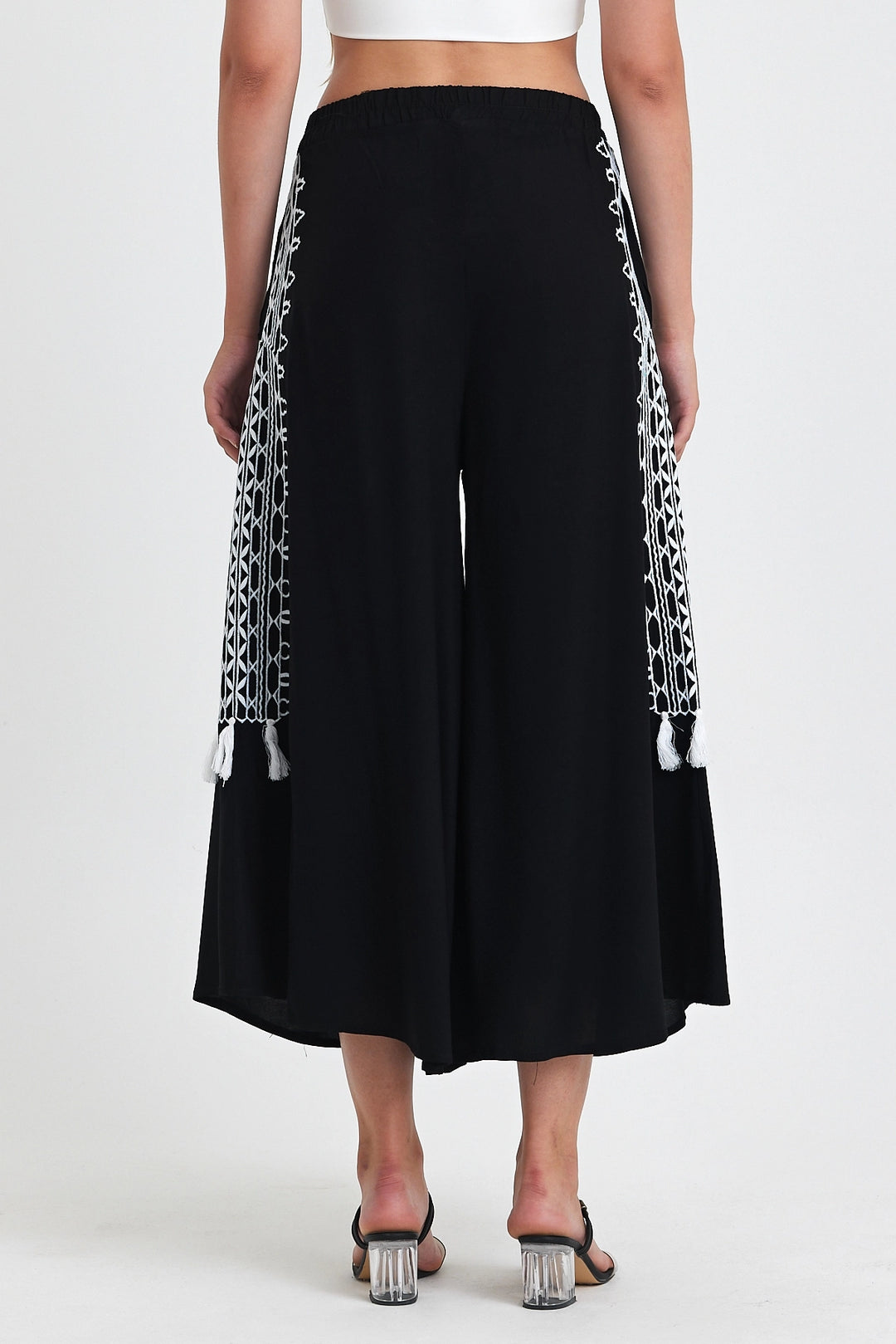 Maxi Boy Black Embroidered Loose Fit Harem Pants BCVL-25929 - Orizaba