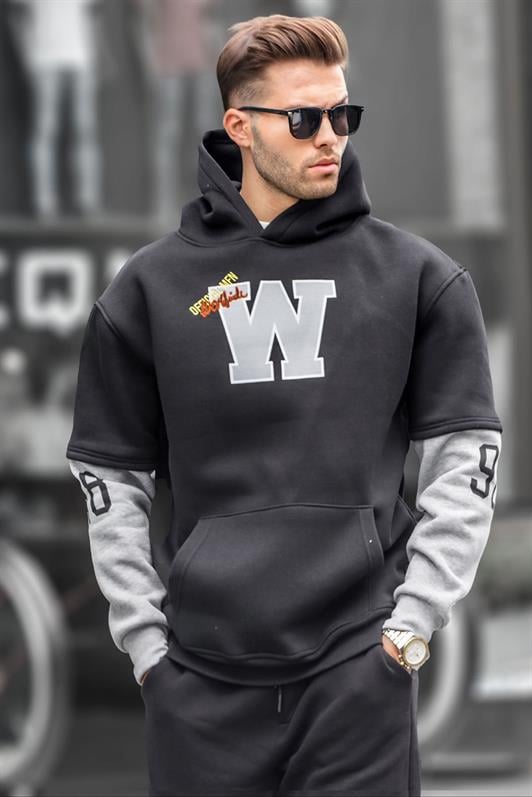 MDX Black Hoodie with Embroidery 6141 - Upland