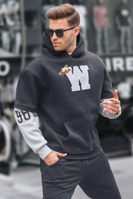 MDX Black Hoodie with Embroidery 6141 - Upland