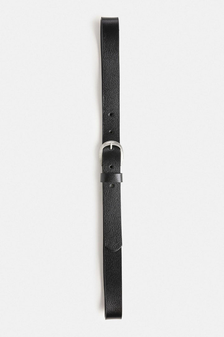 ANT Antioch Black Oval Buckle Men's Leather Belt - Bergkamen