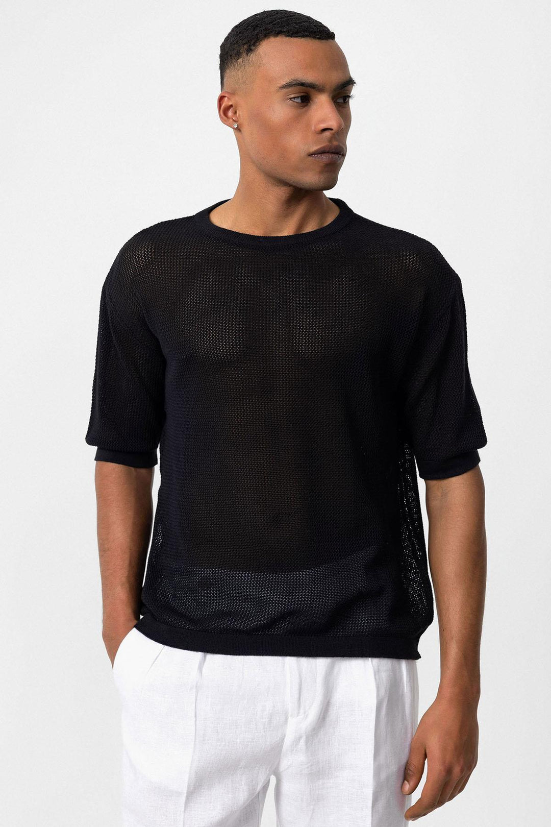 ANT Oversized Openwork Men's T-Shirt - La Presa