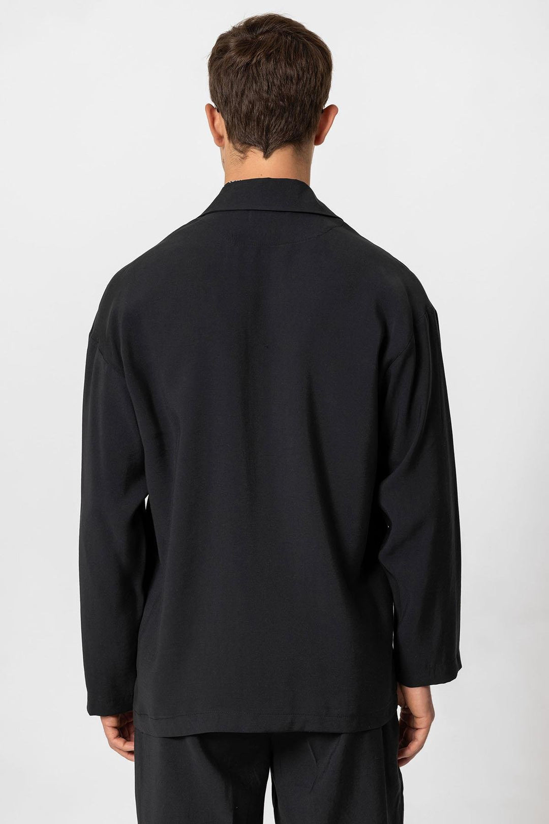 ANT Antioch Black Oversize Unlined Men's Blazer Jacket - Pavlohrad