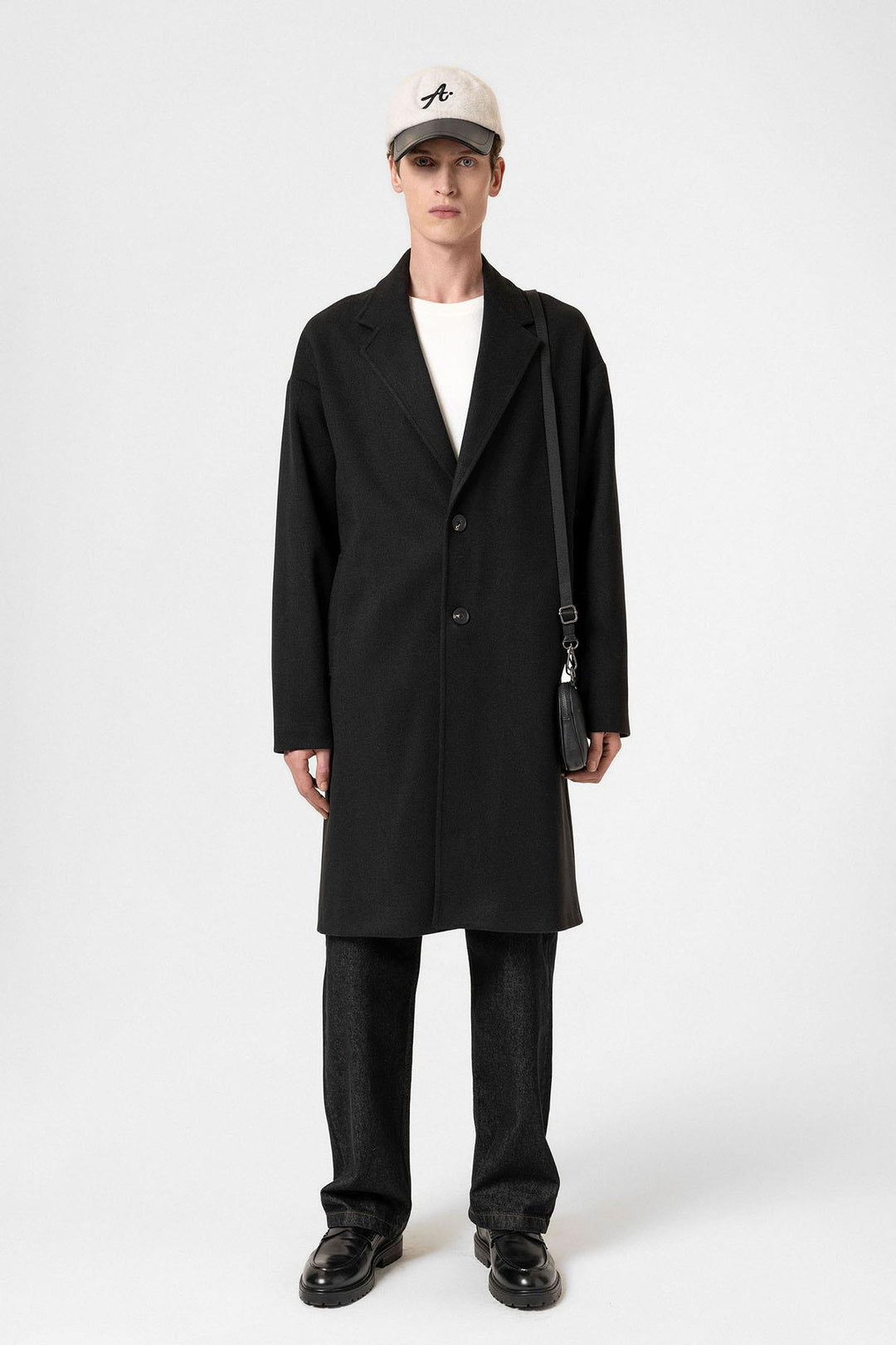 ANT Antioch Black Oversized Men's Coat - Dragash
