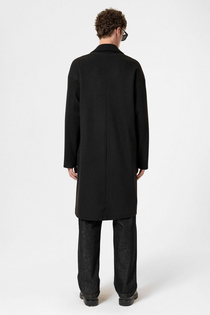 ANT Antioch Black Oversized Men's Coat - Dragash