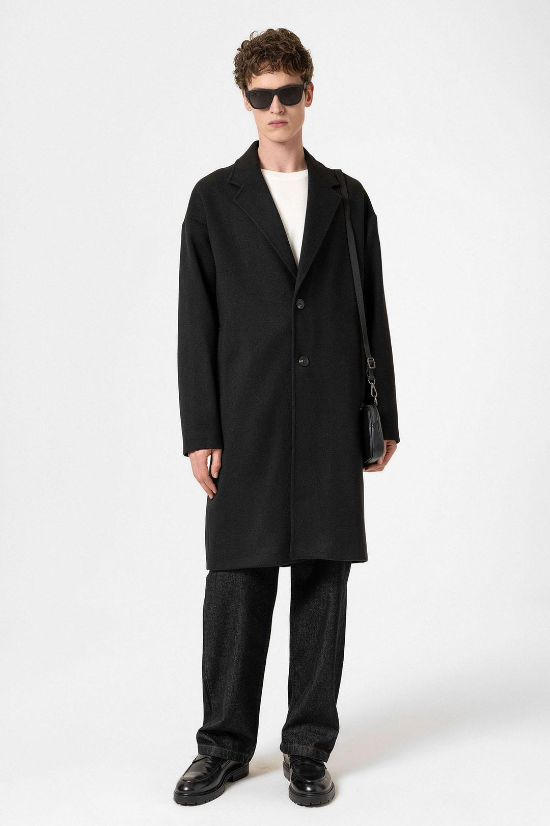 ANT Antioch Black Oversized Men's Coat - Dragash