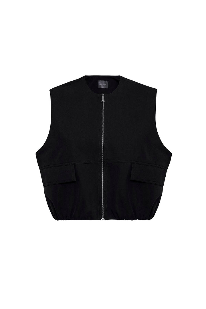 ANT Antioch Black Oversized Women's Vest - Deva