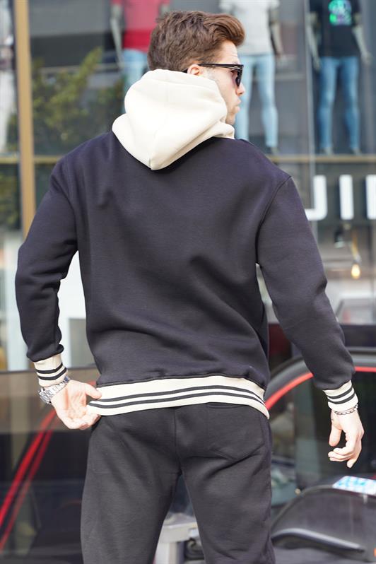 MDX Black Oversized Hooded Sweatshirt 6139 - Ilioúpoli