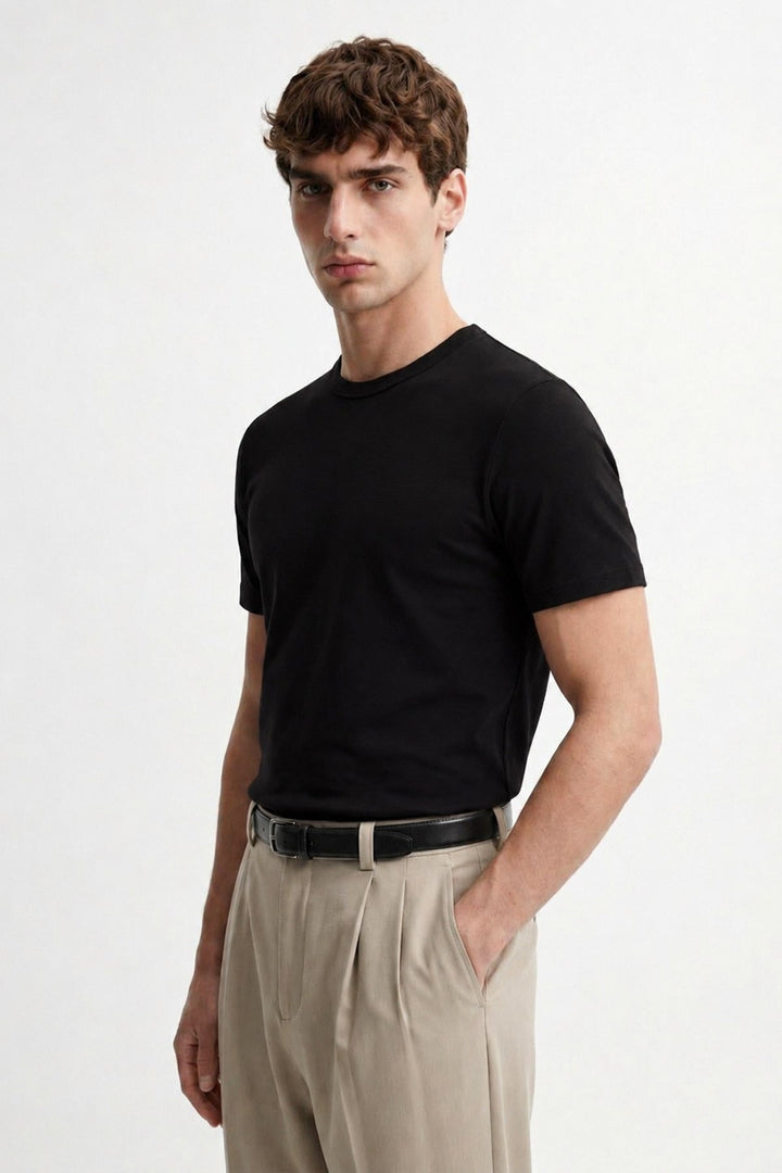 ANT Antioch Siyah Pamuklu Erkek T-Shirt - Bethlehem