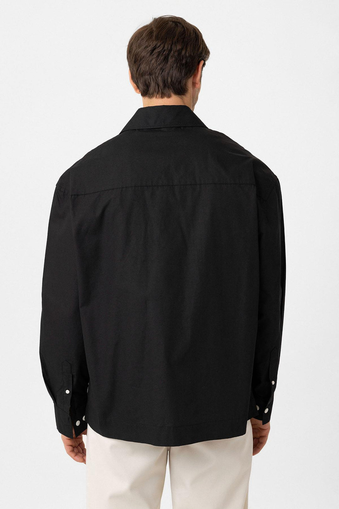 ANT Antioch Black Cotton Relaxed Fit Men's Shirt - Fleet