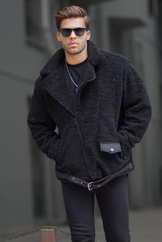 MDX Black Plush Biker Men's Jacket 6849 - Brest