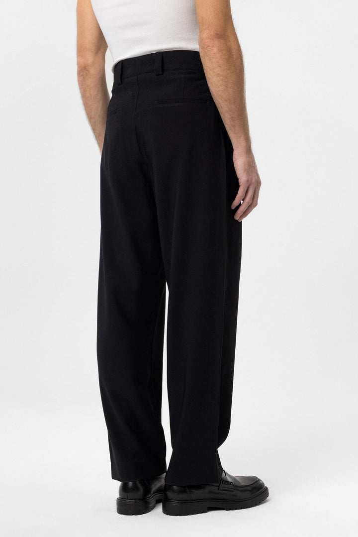 ANT Antioch Siyah Pileli Baggy Fit Erkek Pantolon - Folsom