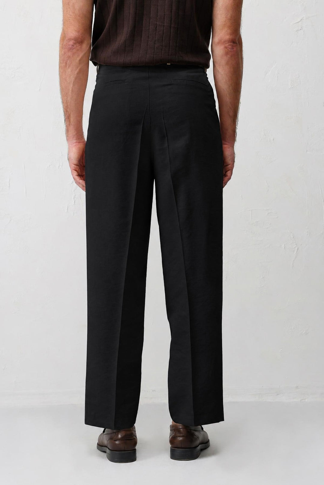 ANT Antioch Siyah Pileli Relaxed Fit Erkek Pantolon - Grenoble