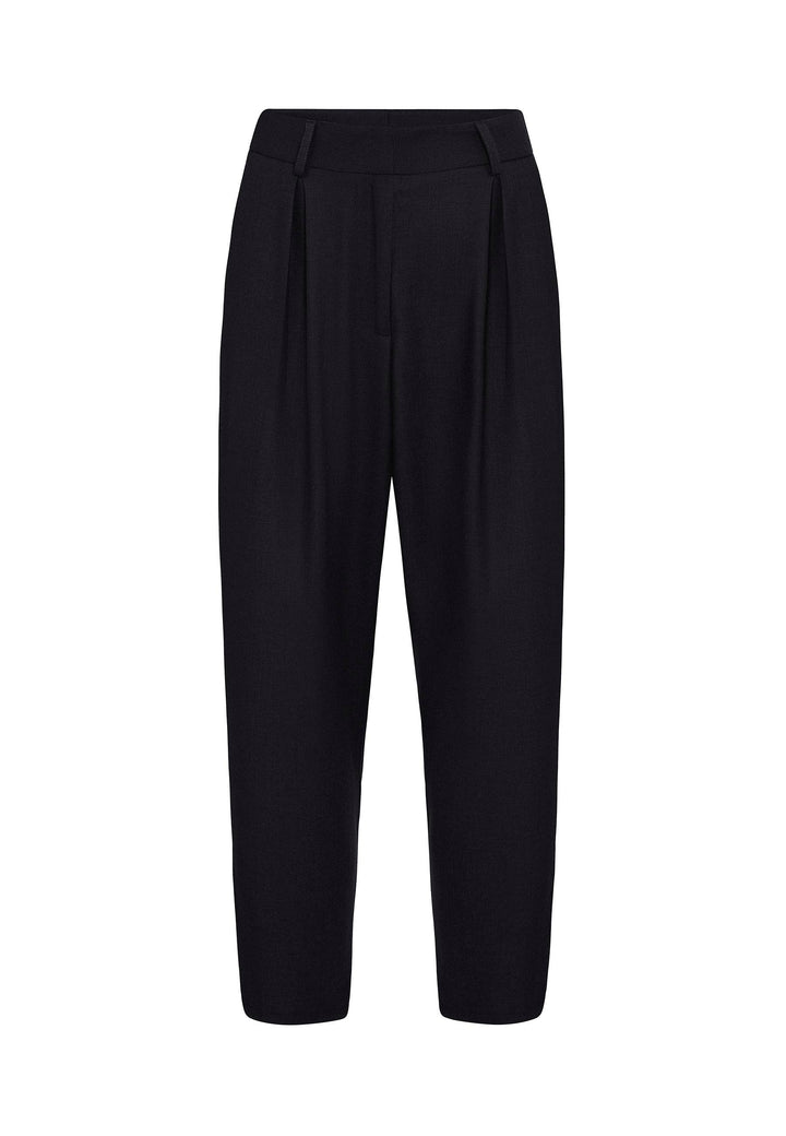 ANT Antioch Black Buttoned Soft Ankle-Length Women's Pants - Galapagar