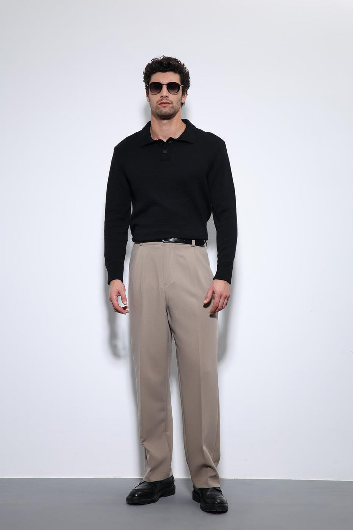 ANT Antioch Siyah Polo Yaka Basic Erkek Kazak - Apeldoorn