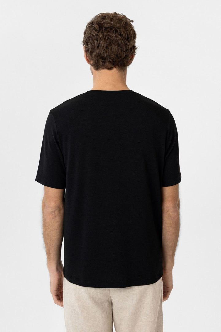 ANT Antioch Siyah Regular Fit Basic Erkek T-Shirt - Riviera Beach