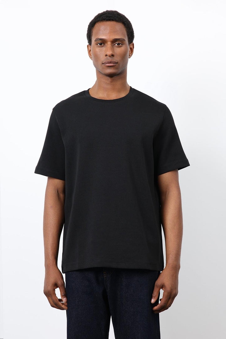 ANT Antioch Siyah Regular Fit Basic Erkek T-Shirt - Hallandale Beach