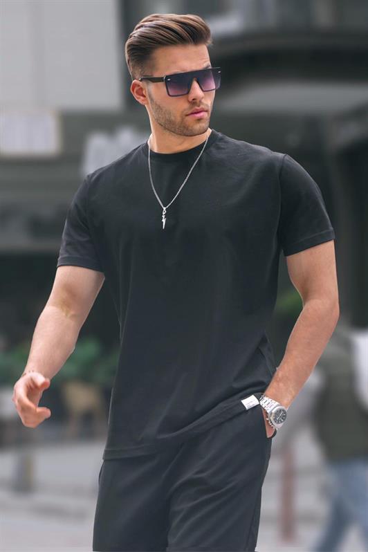 MDX Black Regular Fit Basic Men's T-Shirt 6131 - Cincinnati