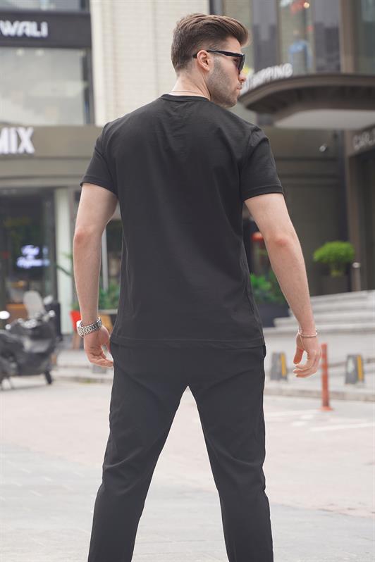 MDX Black Regular Fit Basic Men's T-Shirt 6131 - Cincinnati