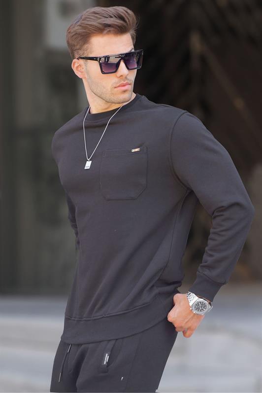 MDX Black Regular Fit Basic Sweatshirt 6136 - Sahuarita