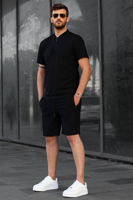 MDX Black Regular Fit Men's Shorts Suit 6364 - Anglet