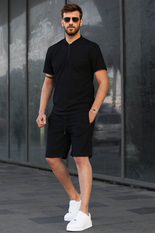 MDX Black Regular Fit Men's Shorts Suit 6364 - Anglet