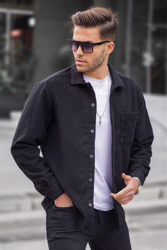 MDX Black Regular Fit Lumberjack Shirt 5580 - Rocklin