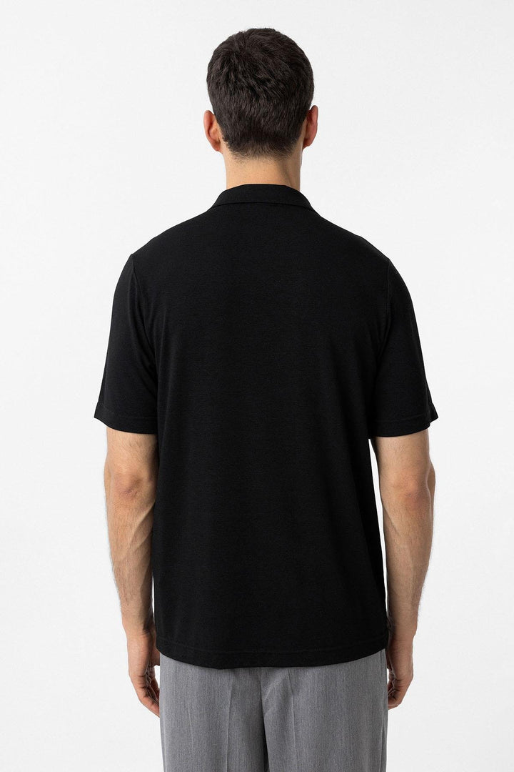 ANT Antioch Siyah Regular Fit Polo Yaka Erkek T-Shirt - Blackpool