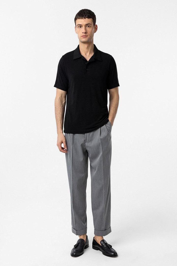 ANT Antioch Siyah Regular Fit Polo Yaka Erkek T-Shirt - Blackpool